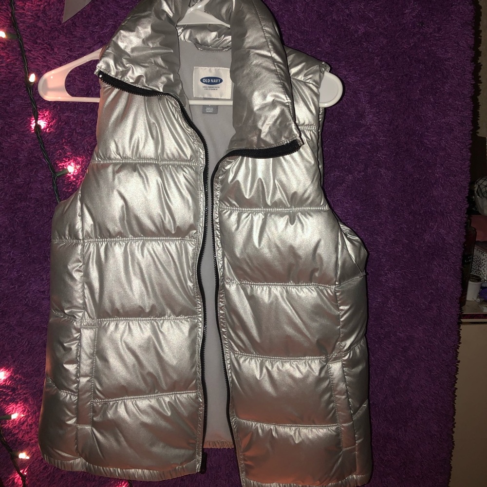 MATALLIC PUFFER VEST
